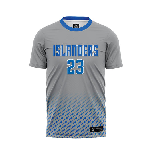 Texas A&M Corpus Christi - NCAA Women's Soccer : Madison Page - Grey Soccer Jersey-0