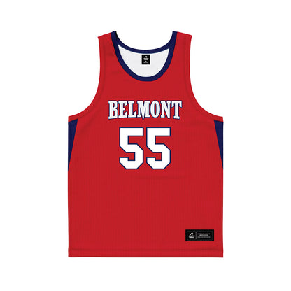 Belmont - NCAA Women's Basketball : Leah West - Red Basketball Jersey-0