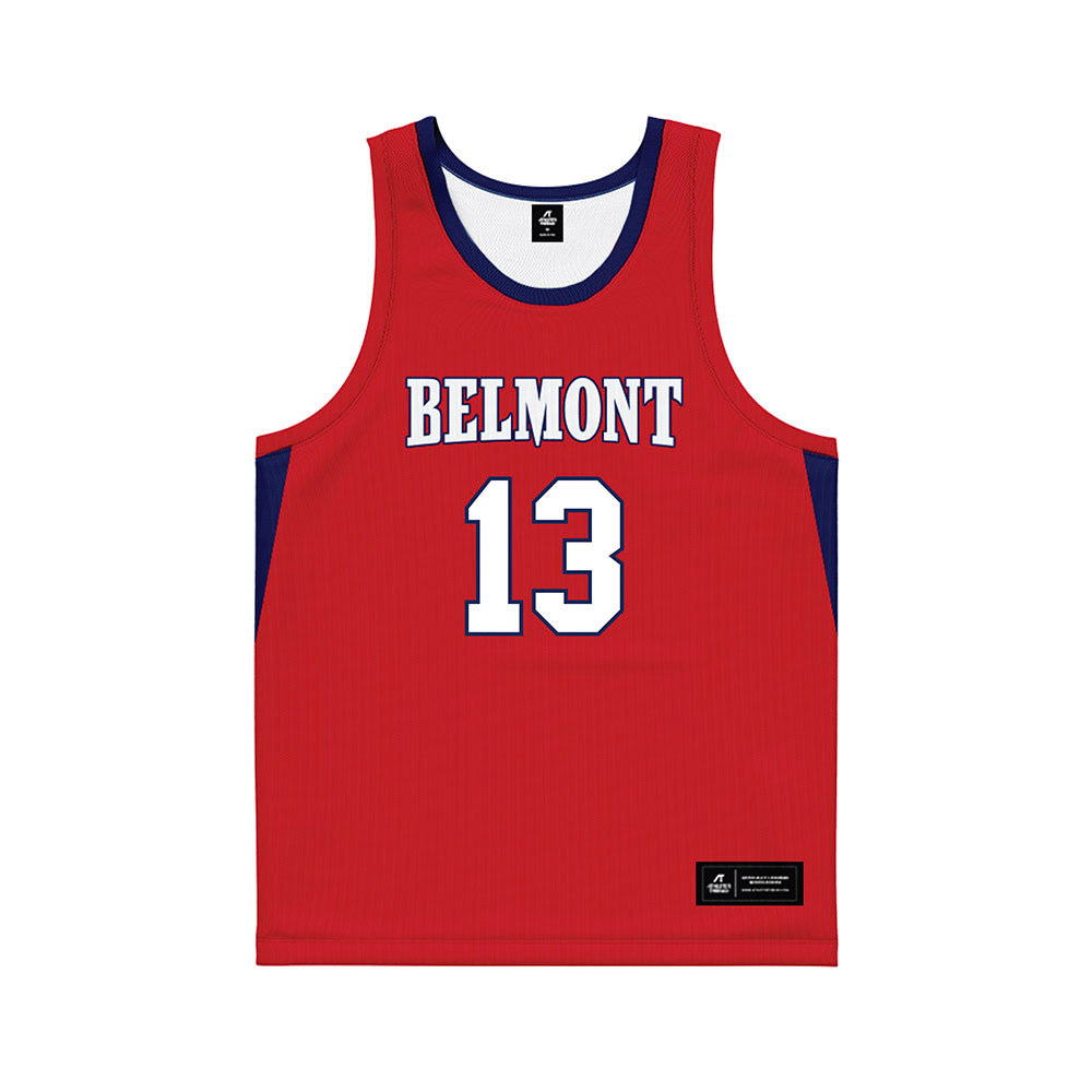 Belmont - NCAA Women's Basketball : Claire Hyde - Red Basketball Jersey
