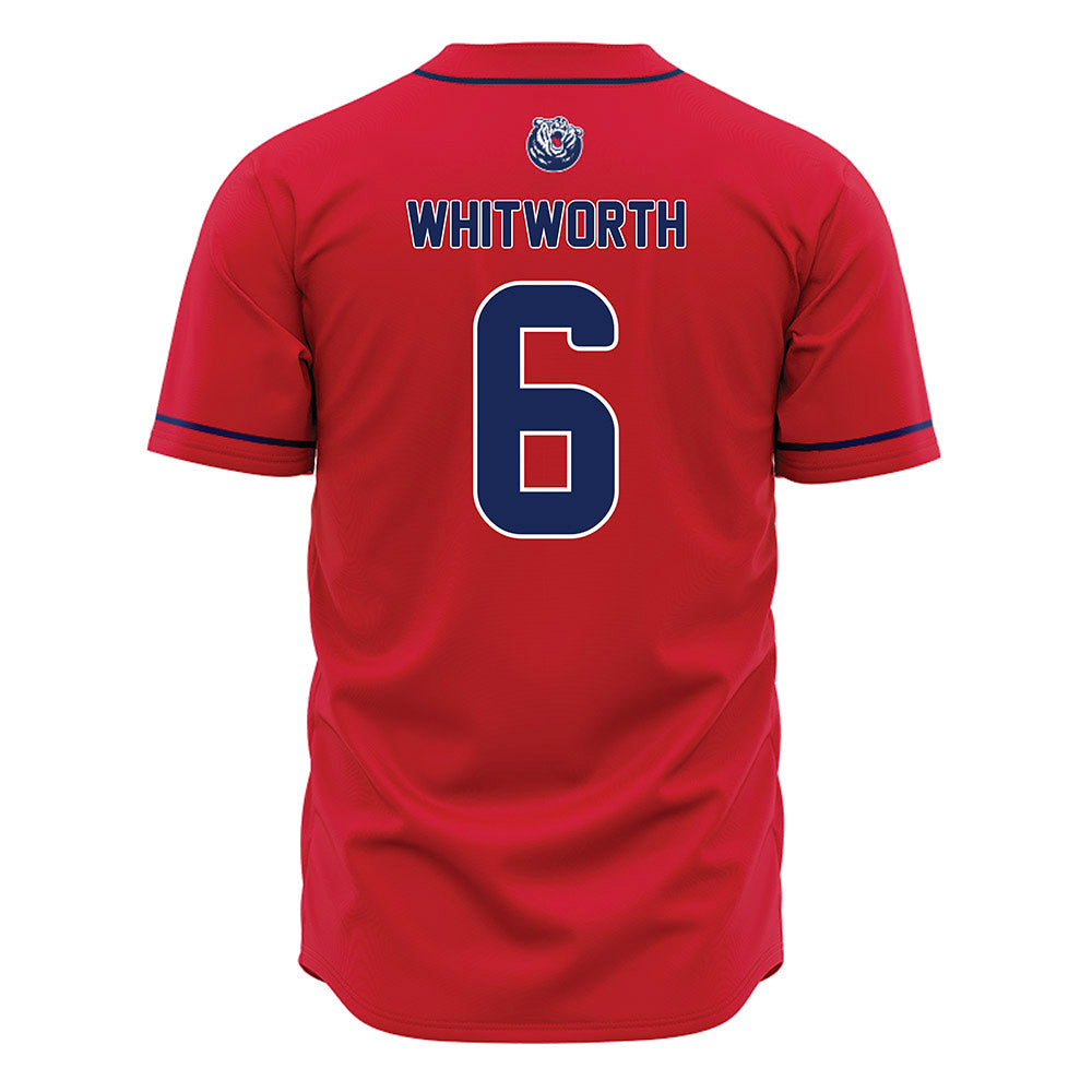 Belmont - NCAA Baseball : JD Whitworth - Red Jersey-1