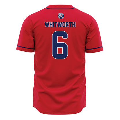 Belmont - NCAA Baseball : JD Whitworth - Red Jersey-1