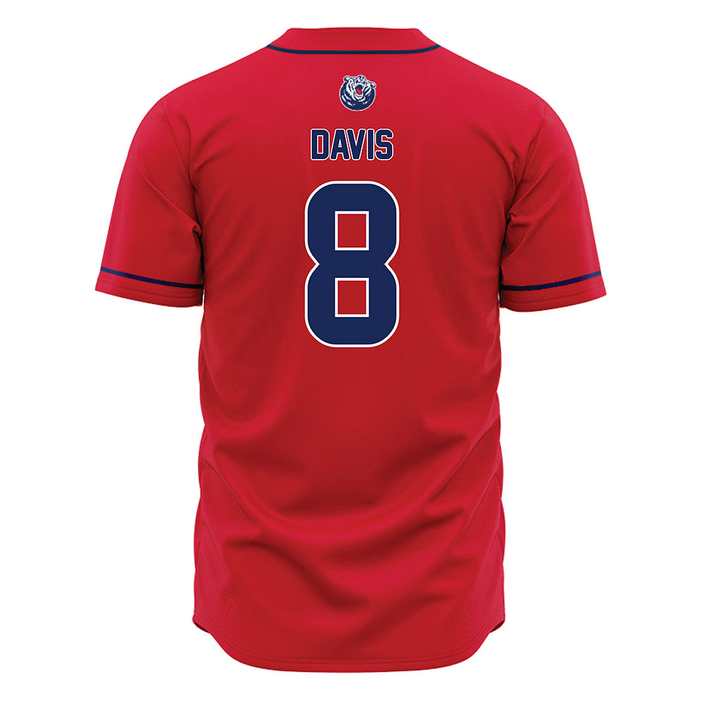 Belmont - NCAA Baseball : Charlie Davis - Red Jersey-1