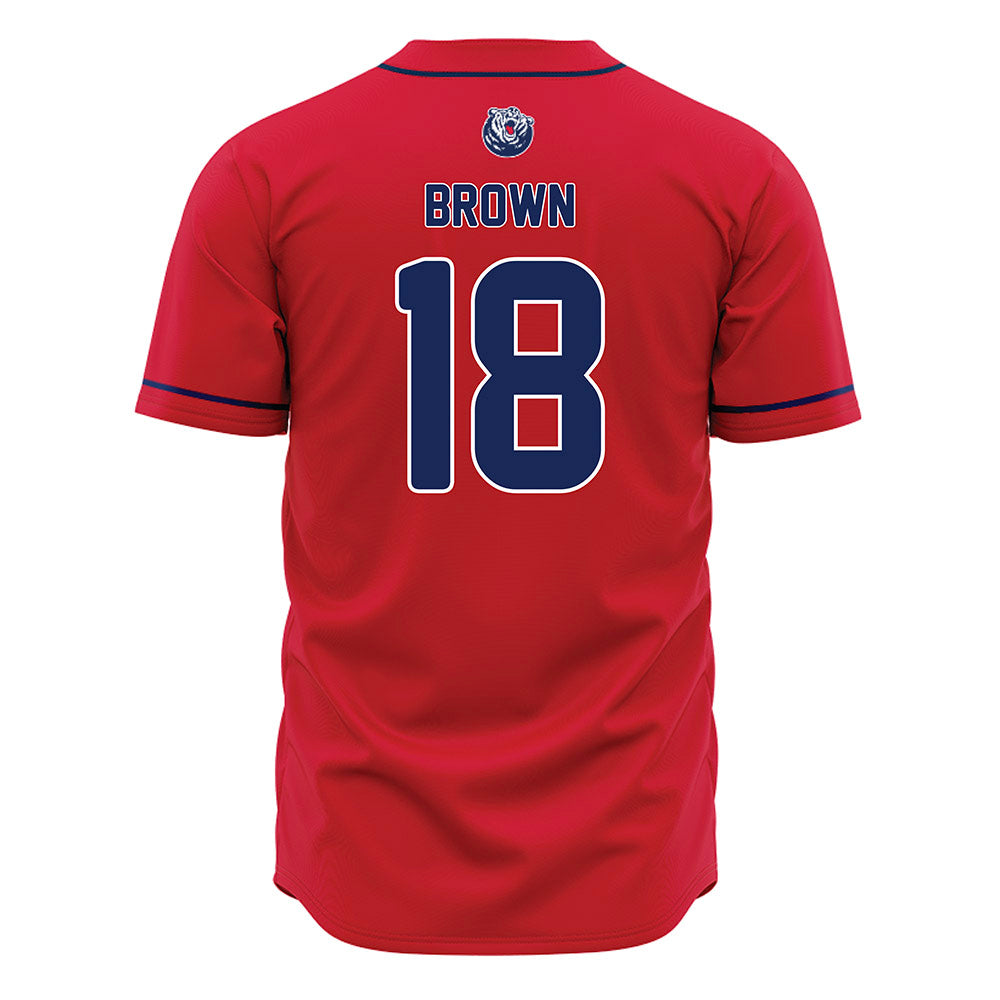 Belmont - NCAA Baseball : Zane Brown - Red Jersey-1
