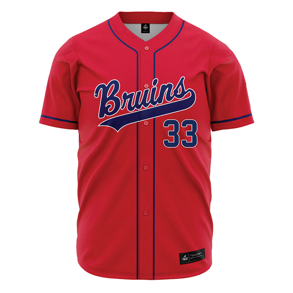 Belmont - NCAA Baseball : Trey Maeker - Red Jersey-0
