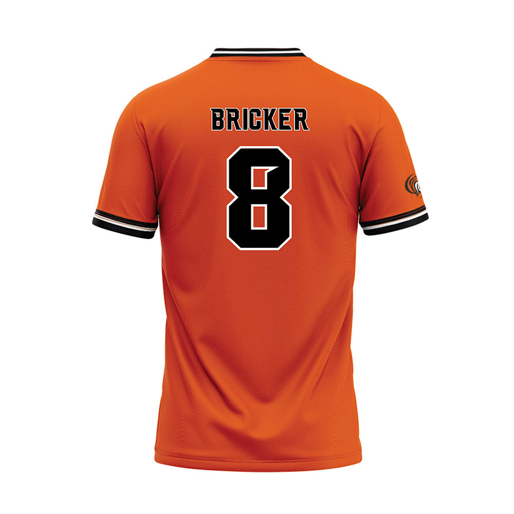Pacific - NCAA Softball : Amanda Bricker - Orange Baseball Jersey-1