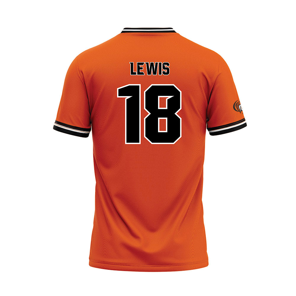 Pacific - NCAA Softball : Alexa Lewis - Orange Baseball Jersey-1