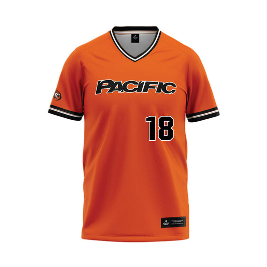 Pacific - NCAA Softball : Alexa Lewis - Orange Baseball Jersey-0