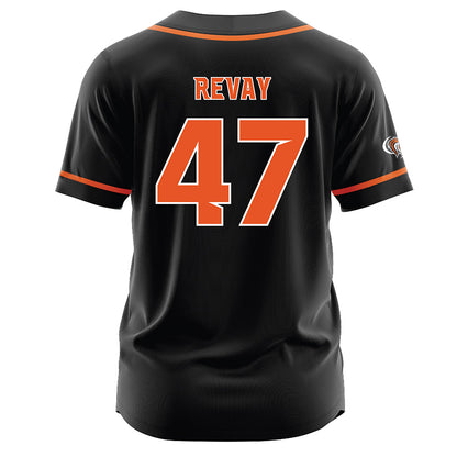 Pacific - NCAA Baseball : Carson Revay - Black Jersey-1