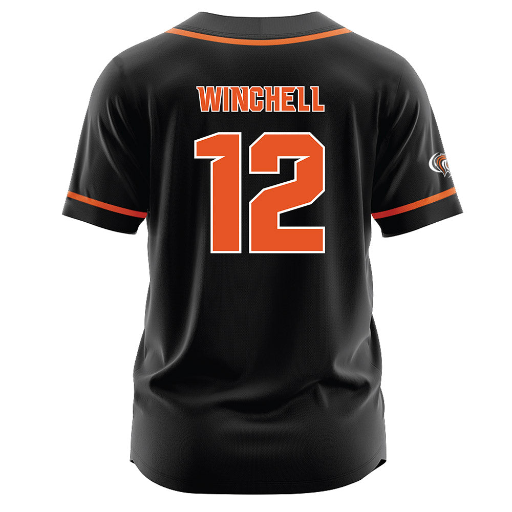 Pacific - NCAA Baseball : Riley Winchell - Black Jersey-1