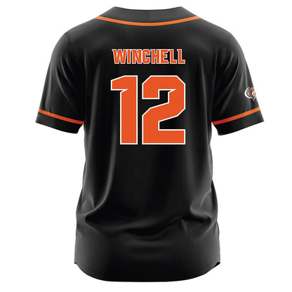 Pacific - NCAA Baseball : Riley Winchell - Black Jersey-1