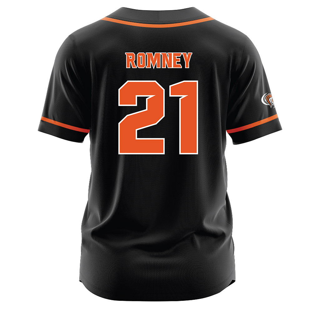Pacific - NCAA Baseball : Park Romney - Black Jersey-1
