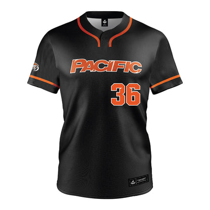 Pacific - NCAA Baseball : Cade Sonoqui - Black Jersey-0