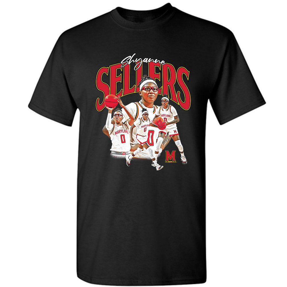 Maryland - NCAA Women's Basketball : Shyanne Sellers - T-Shirt Player Collage