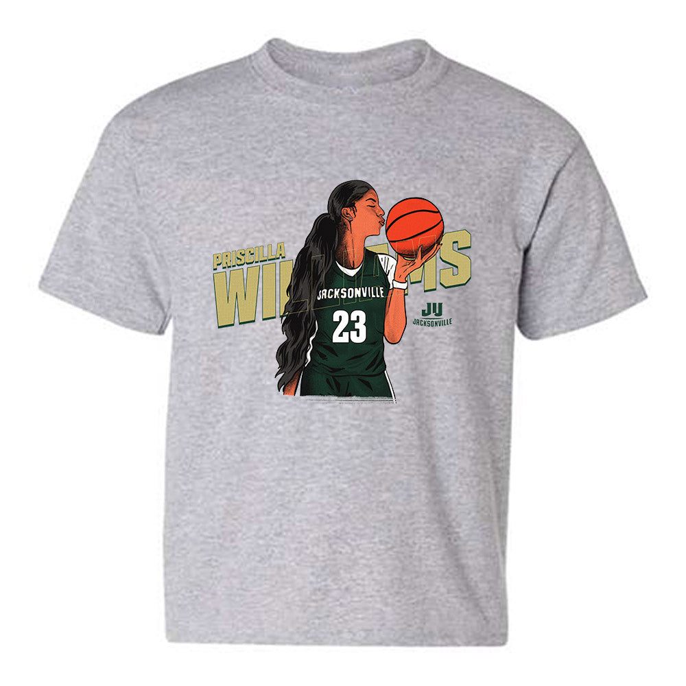 Jacksonville - NCAA Women's Basketball : Priscilla Williams - Individual Caricature Youth T-Shirt