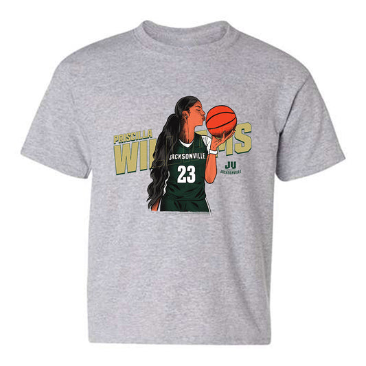 Jacksonville - NCAA Women's Basketball : Priscilla Williams - Individual Caricature Youth T-Shirt