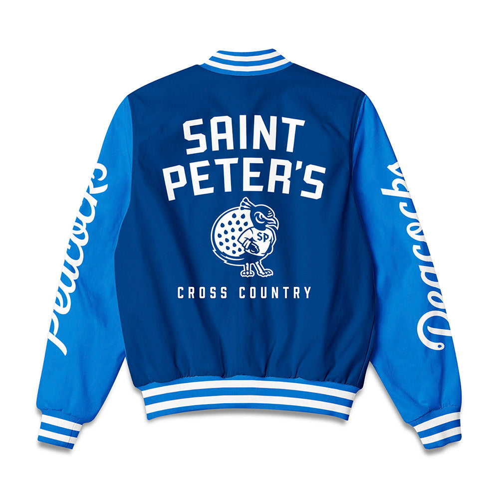Saint Peter's - NCAA Women's Cross Country : Omaria Serrano - Bomber Jacket-1