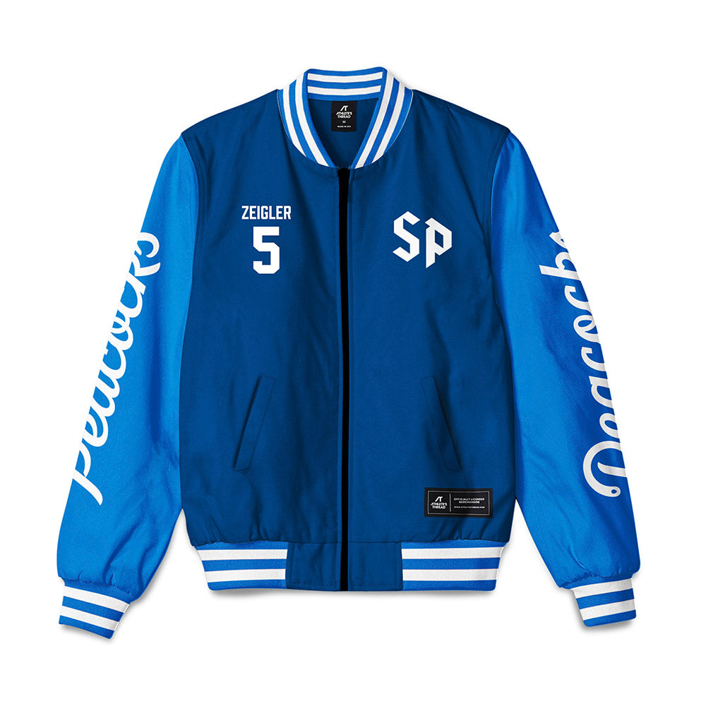 Saint Peter's - NCAA Men's Basketball : Armoni Zeigler - Bomber Jacket-0