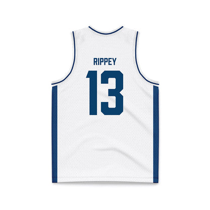 Saint Peter's - NCAA Women's Basketball : DeNaya Rippey - White Basketball Jersey-1