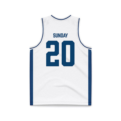 Saint Peter's - NCAA Women's Basketball : Reilly Sunday - White Basketball Jersey-1