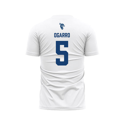Saint Peter's - NCAA Men's Soccer : Micah OGarro - White Soccer Jersey-1