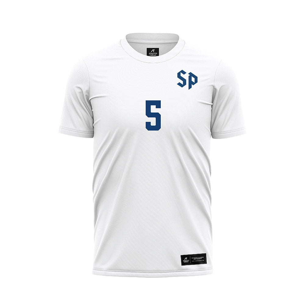 Saint Peter's - NCAA Men's Soccer : Micah OGarro - White Soccer Jersey-0