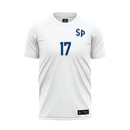 Saint Peter's - NCAA Men's Soccer : Omre Etienne - White Soccer Jersey-0