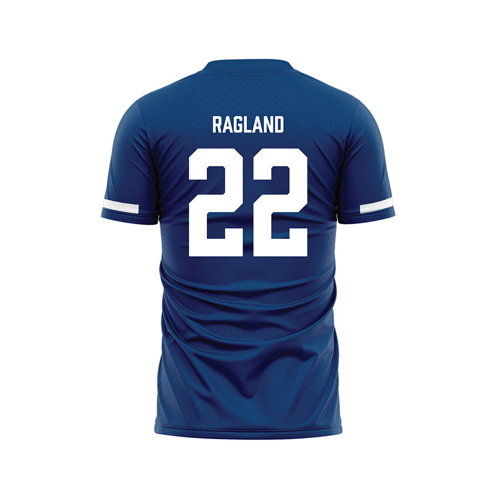 Saint Peter's - NCAA Women's Soccer : Sydney Ragland - Blue Soccer Jersey-1