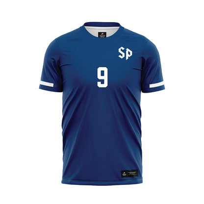 Saint Peter's - NCAA Women's Soccer : Allyssia Merisier - Blue Soccer Jersey-0