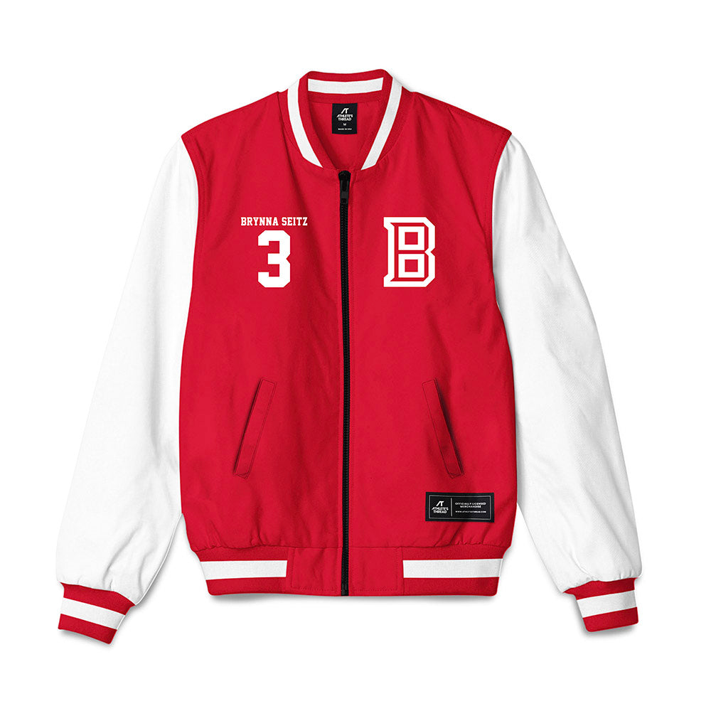 Bradley - NCAA Softball : Brynna Seitz - Bomber Jacket-0