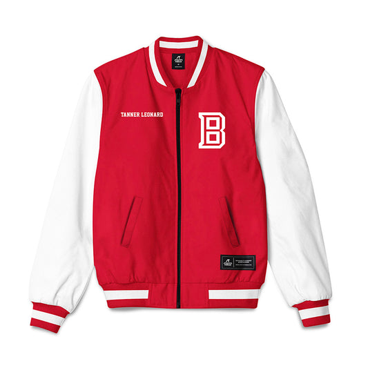 Bradley - NCAA Men's Golf : Tanner Leonard - Bomber Jacket-0
