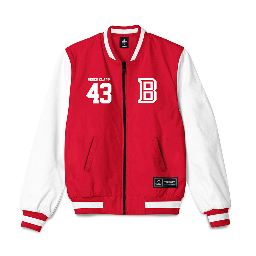 Bradley - NCAA Baseball : Reece Clapp - Bomber Jacket-0