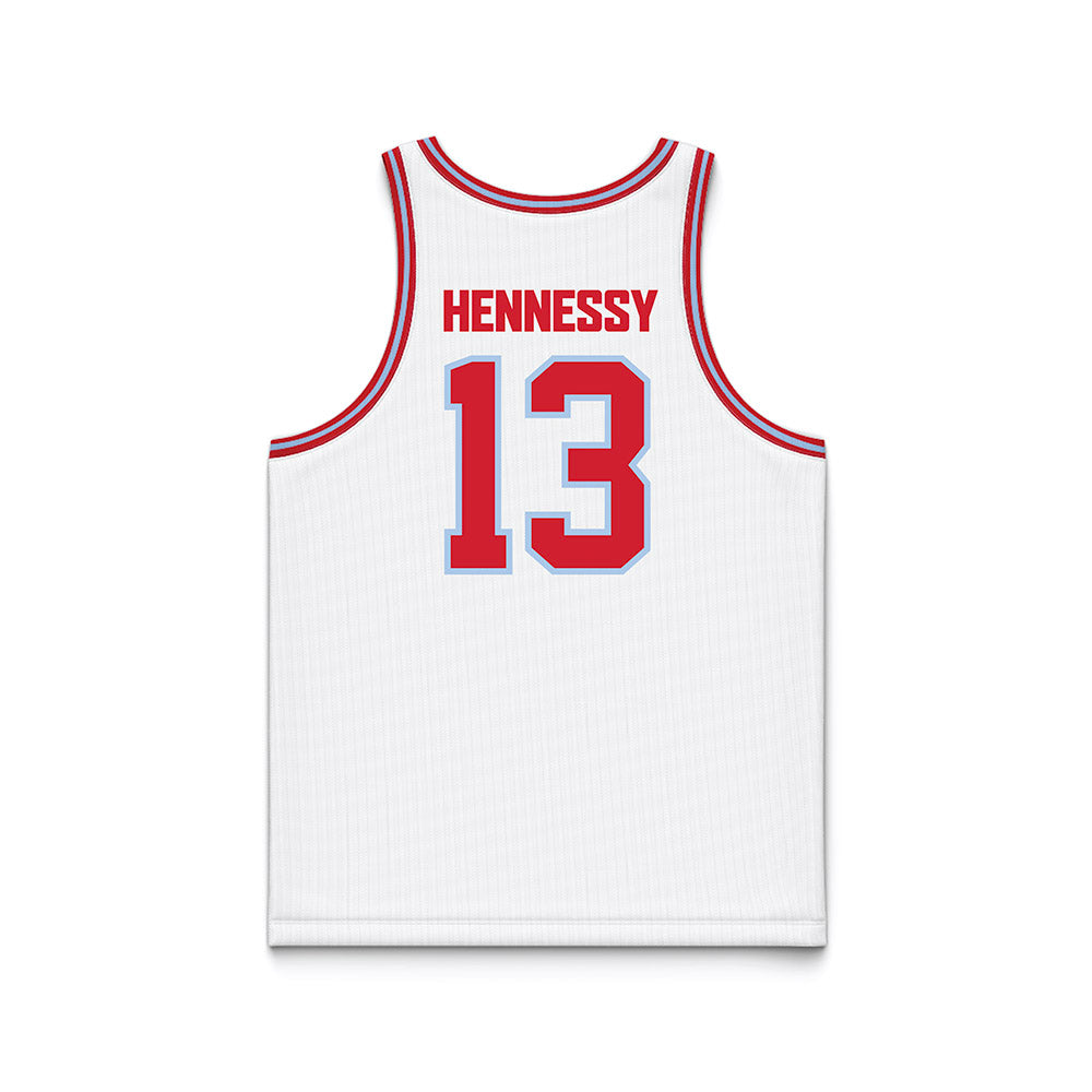 Bradley - NCAA Men's Basketball : Sam Hennessy - Basketball Jersey-1
