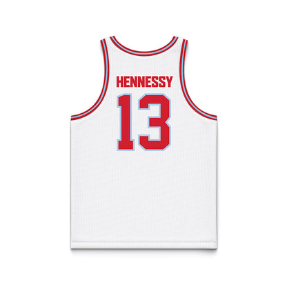 Bradley - NCAA Men's Basketball : Sam Hennessy - Basketball Jersey-1