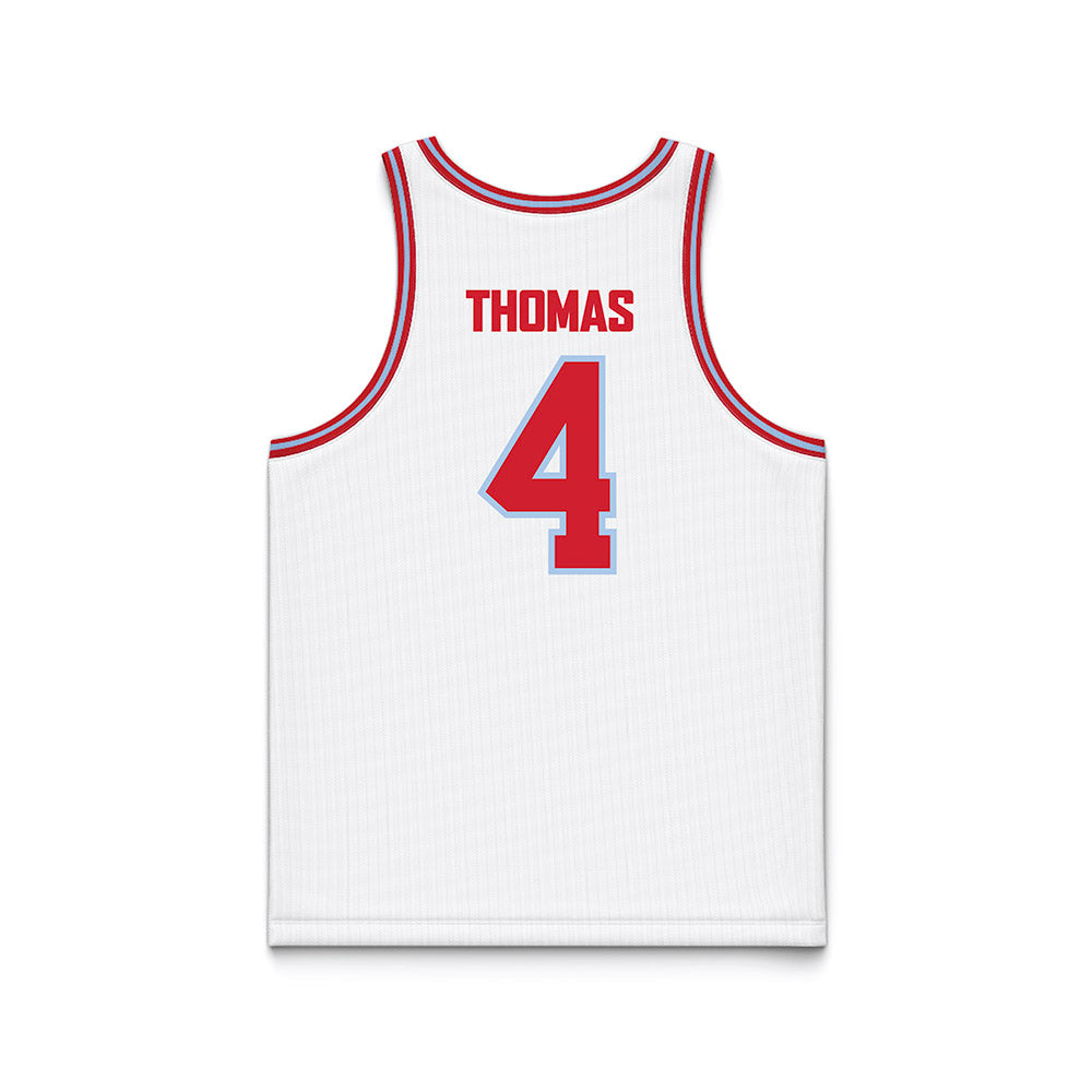 Bradley - NCAA Men's Basketball : Corey Thomas - Basketball Jersey-1