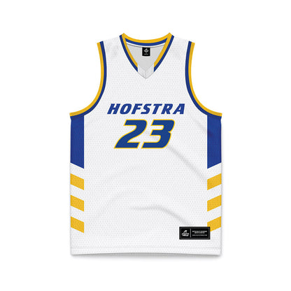 Hofstra - NCAA Women's Basketball : Olivia VanPatten - White Basketball Jersey-0