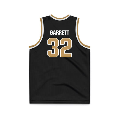 Oakland - NCAA Men's Basketball : Isaac Garrett - Black Basketball Jersey-1