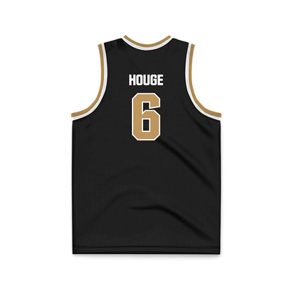 Oakland - NCAA Men's Basketball : Michael Houge - Black Basketball Jersey-1