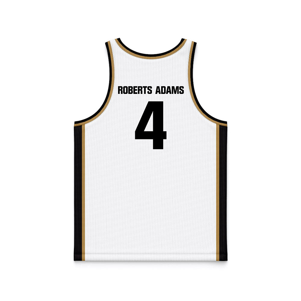 Oakland - NCAA Women's Basketball : Sereniti Roberts Adams - White Basketball Jersey-1