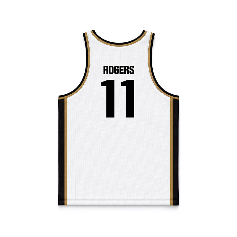 Oakland - NCAA Women's Basketball : Aalyssa Rogers - White Basketball Jersey-1