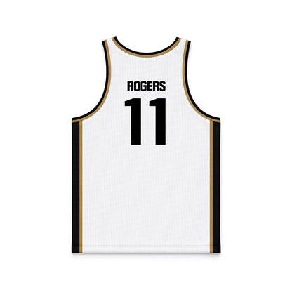 Oakland - NCAA Women's Basketball : Aalyssa Rogers - White Basketball Jersey-1