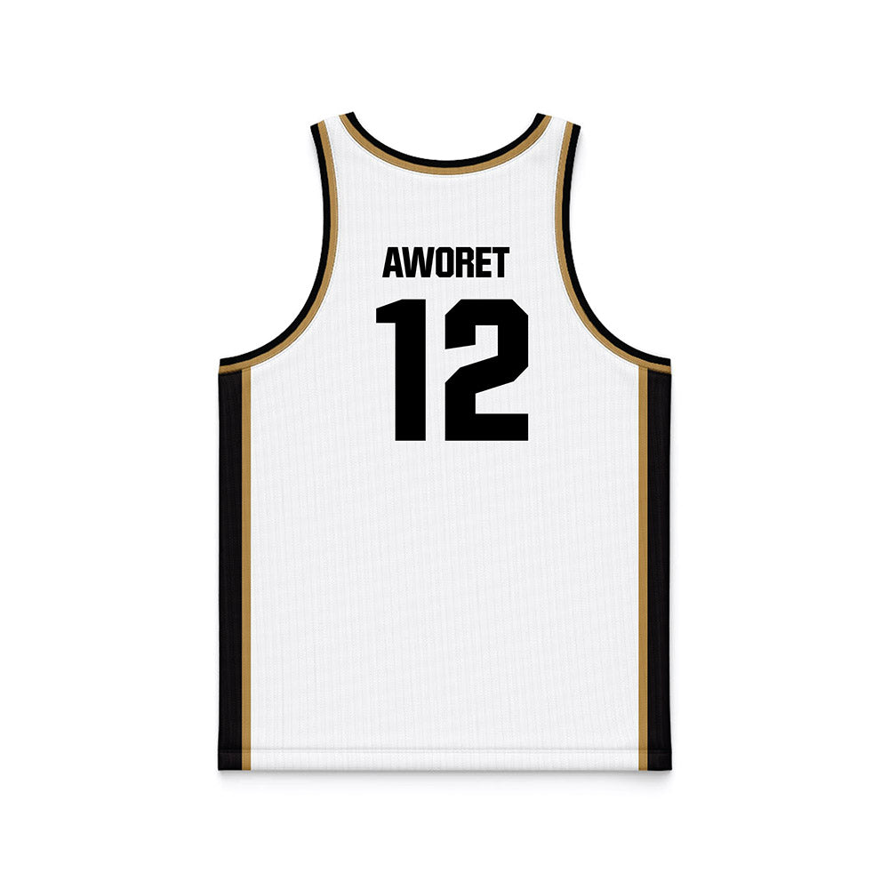 Oakland - NCAA Women's Basketball : Ilris Aworet - White Basketball Jersey-1