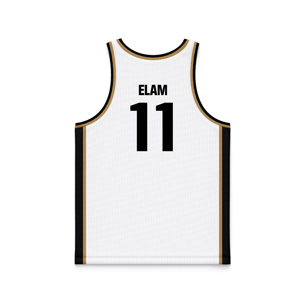 Oakland - NCAA Women's Basketball : Jaidyn Elam - White Basketball Jersey-1