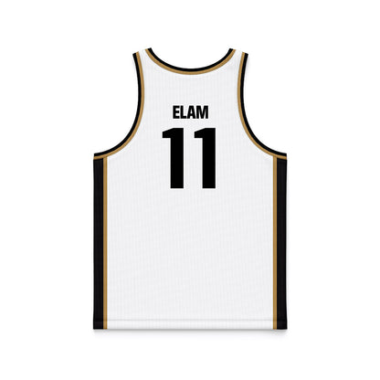 Oakland - NCAA Women's Basketball : Jaidyn Elam - White Basketball Jersey-1