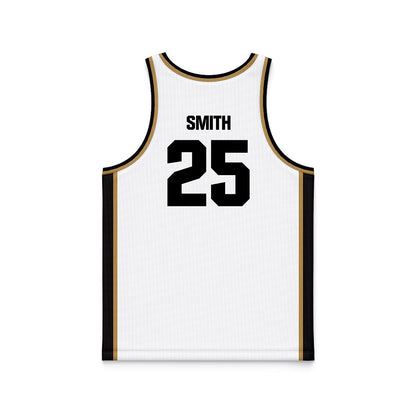 Oakland - NCAA Women's Basketball : Angelina Smith - White Basketball Jersey-1