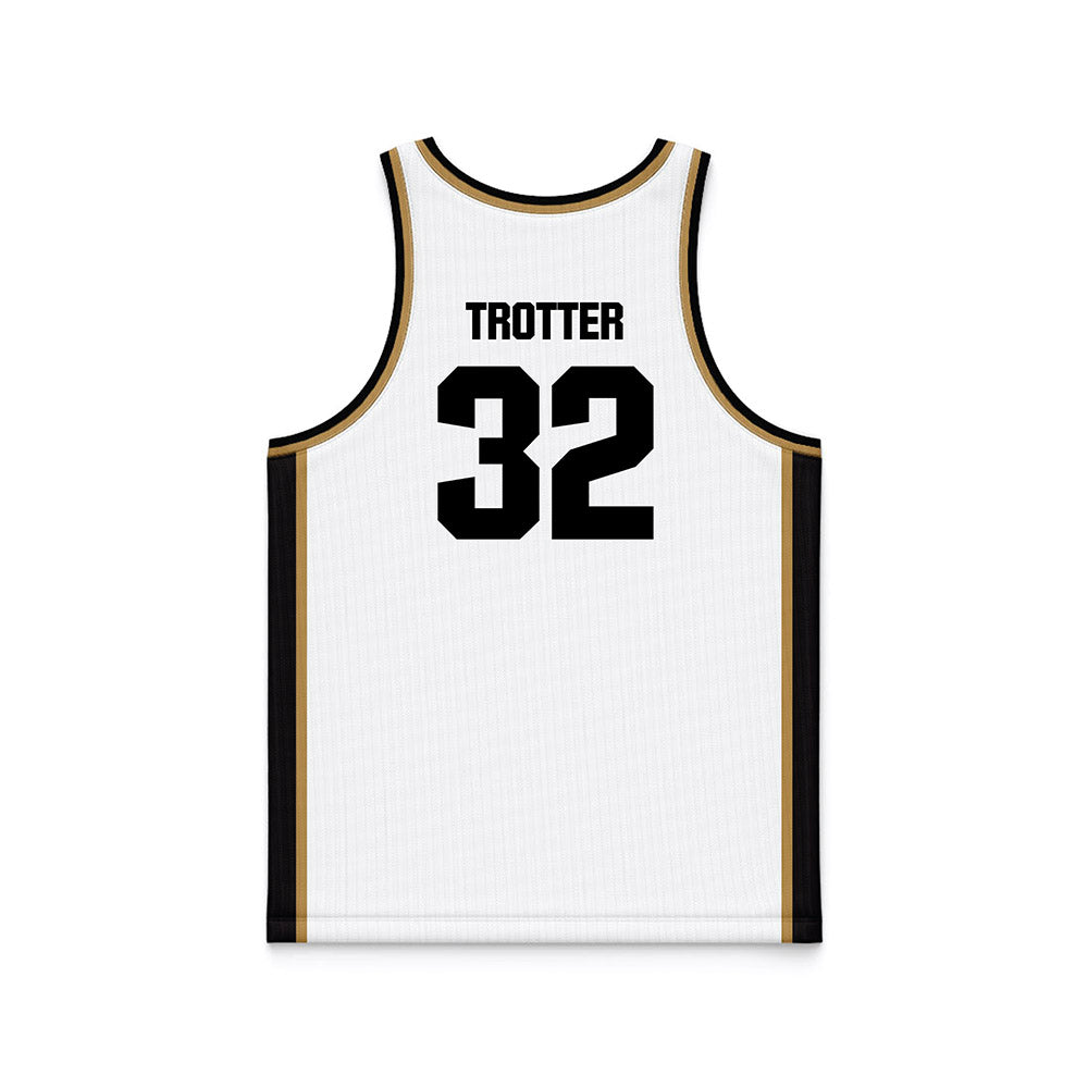 Oakland - NCAA Women's Basketball : Karinna Trotter - White Basketball Jersey-1