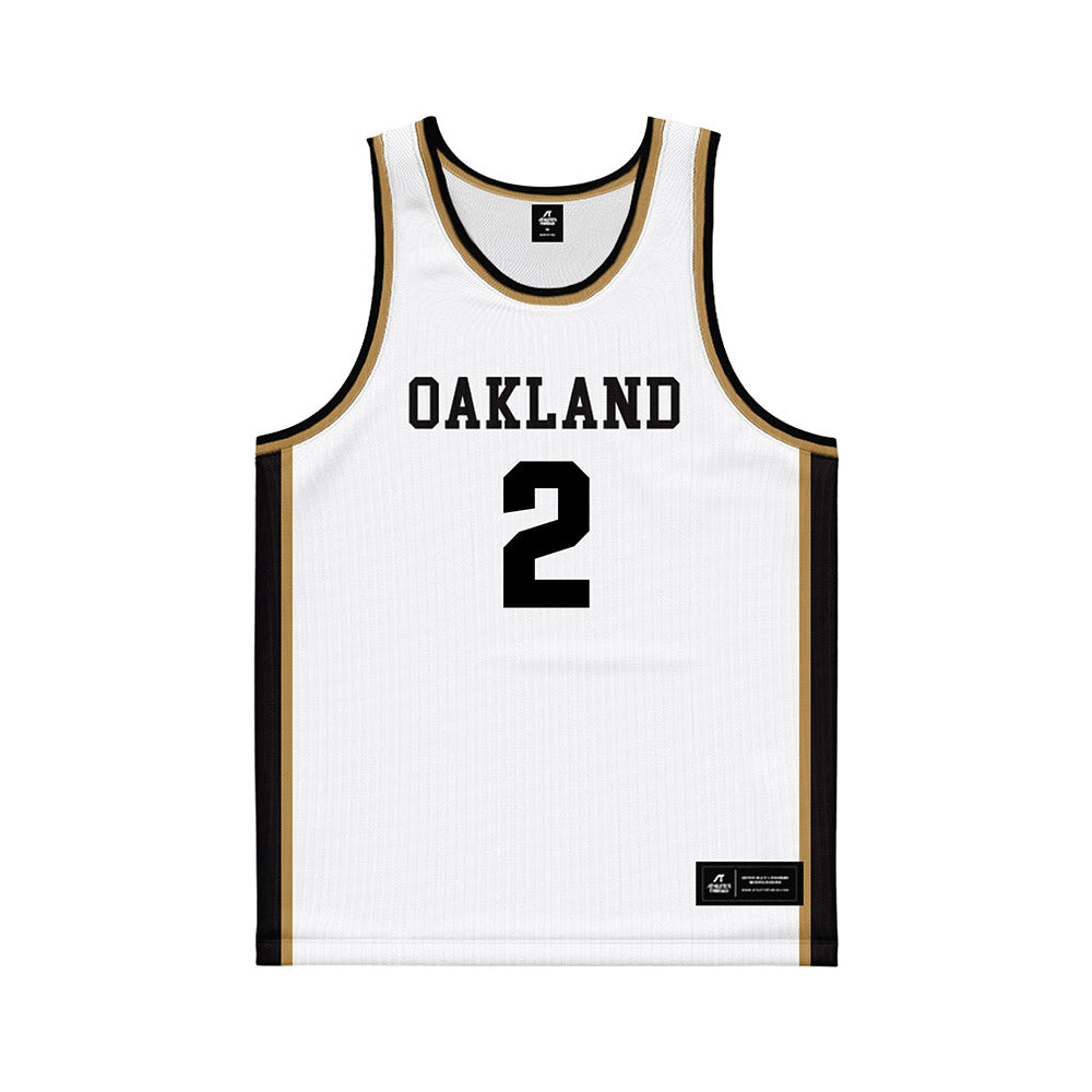 Oakland - NCAA Women's Basketball : Madison Skorupski - White Basketball Jersey-0