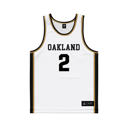 Oakland - NCAA Women's Basketball : Madison Skorupski - White Basketball Jersey-0