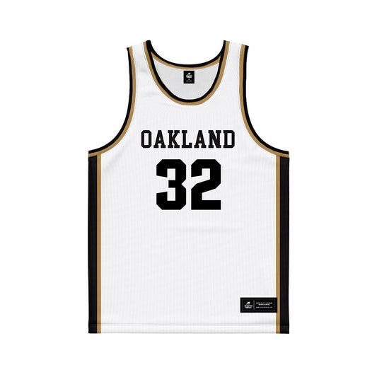 Oakland - NCAA Women's Basketball : Karinna Trotter - White Basketball Jersey-0