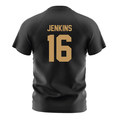 Oakland - NCAA Women's Soccer : Corinne Jenkins - Black Soccer Jersey-1