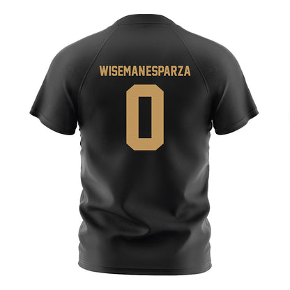 Oakland - NCAA Women's Soccer : Carrina Wiseman-Esparza - Black Soccer Jersey-1